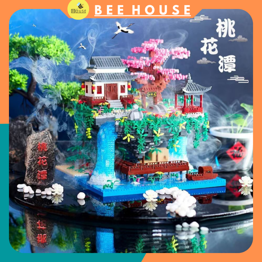 Đồ chơi con gái lâu đài công chúa kiến trúc mô hình đền taj mahal ấn độ xếp hình lắp ráp