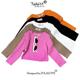 Áo Croptop Dài Tay Cho Bé Gái Màu Xinh Xắn áo croptop Tulalove