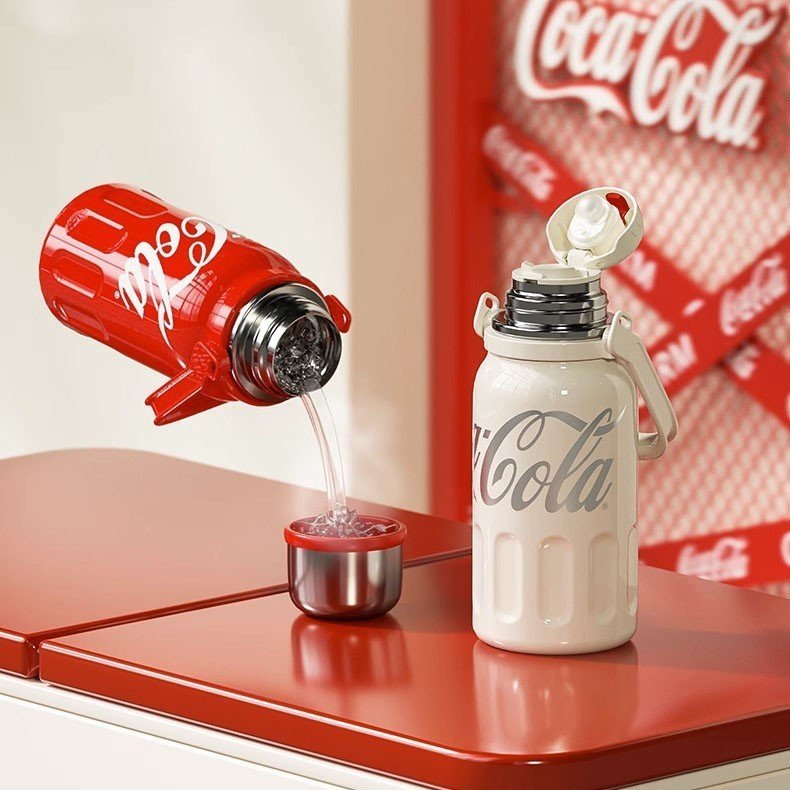 Bình giữ nhiệt Coca Cola 800ml,1200ml 2 màu trẻ trung dùng hàng ngày,đựng trà, nước, quà tặng