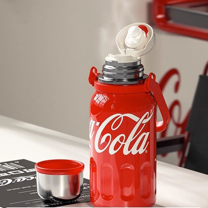 Bình giữ nhiệt Coca Cola 800ml,1200ml 2 màu trẻ trung dùng hàng ngày,đựng trà, nước, quà tặng