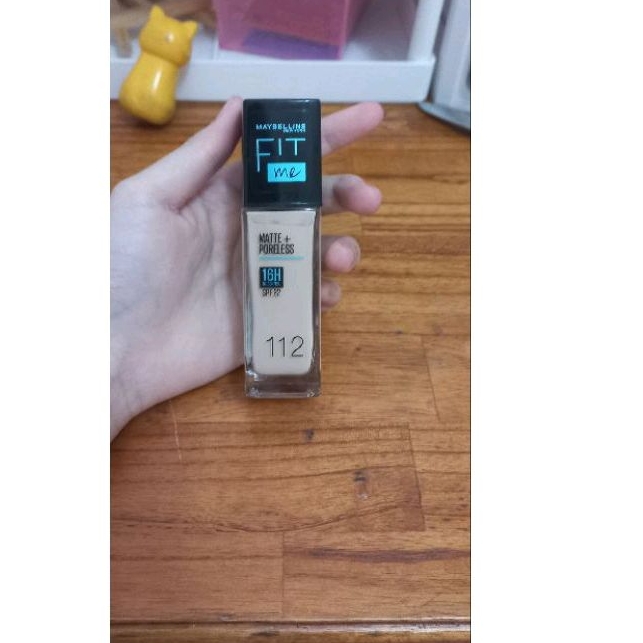 Kem nền Maybelline Fit Me màu 112 test ra tay 1 lần