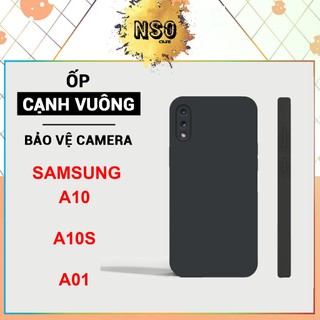 Ốp lưng Samsung A10s, A10, A01 cạnh vuông | Vỏ điện thoại SS galaxy bảo vệ camera toàn diện