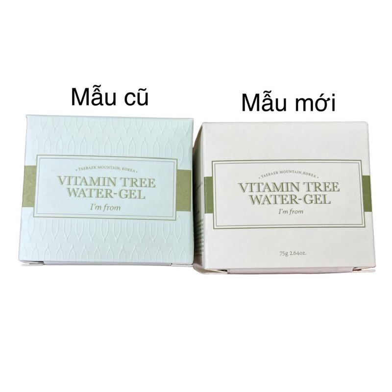 COMBO Cấp Nước Sáng Da I'm From Kem Dưỡng Vitamin Tree Water Gel 75g + Vitamin Fruit Serum 30ml