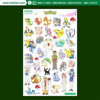 Sticker trang trí, decor, hình dán - pokemon