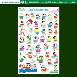 Sticker trang trí, decor, hình dán - shin cậu bé bút chì