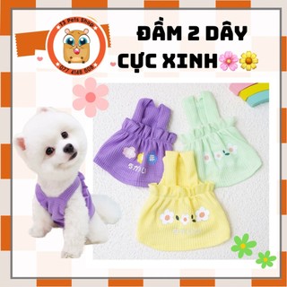 váy đầm xinh bèo 3 màu cho chó mèo