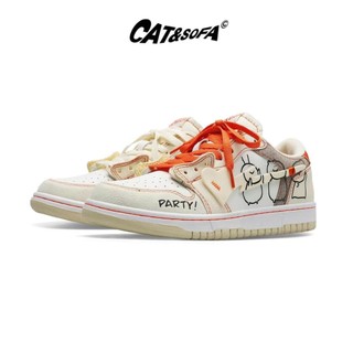 Cat & sofa - giày party x 03 màu kem ac280