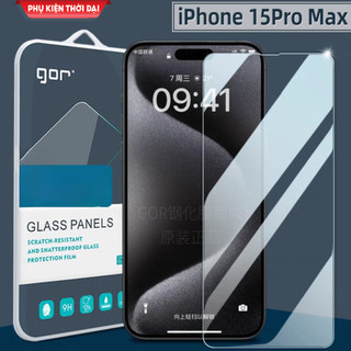 Cường lực Gor Iphone 15 Pro Max / 14 Pro Max / 14 Plus / 15 Pro / 13 Pro Max / 15 Plus trong suốt màn trơn mượt