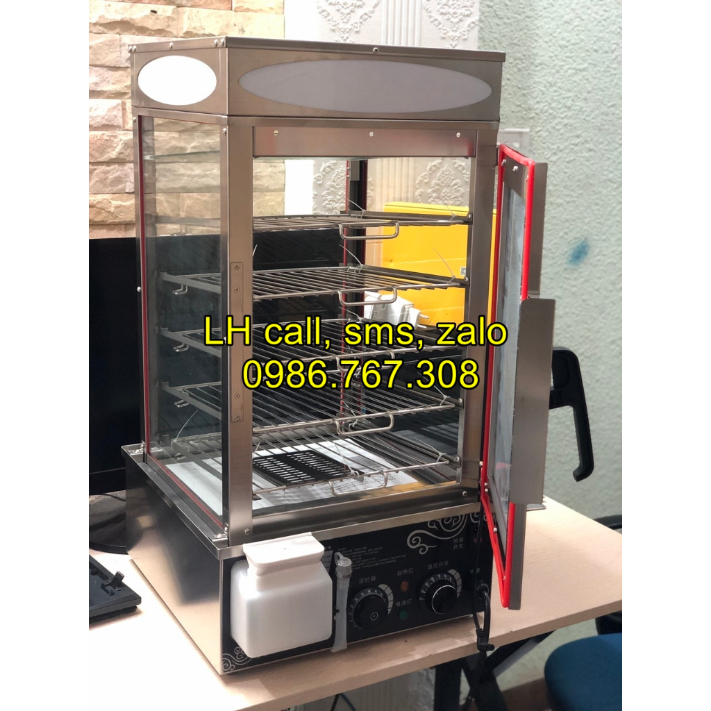 Tủ Hấp Bánh Bao, Tủ Trưng Bày Bánh Bao, Giữ Nóng 5 tầng - Hàng Chất Lượng Cao