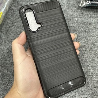 Case ốp lưng Oneplus Nord CE 5G dẻo đen vân xước carbon dày dặn chống sốc