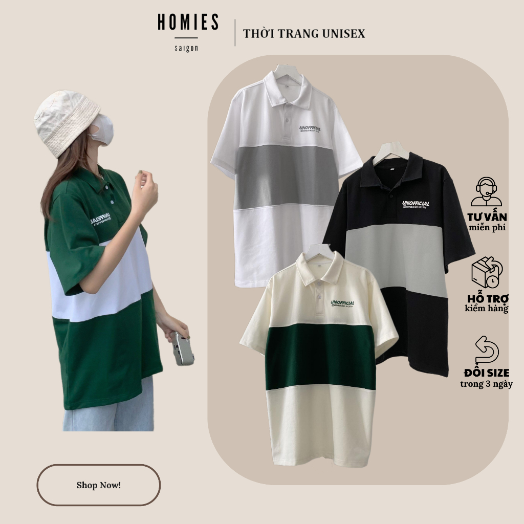 Áo polo thun cá sấu unisex nam nữ UNOFFICIAL - Homies Saigon