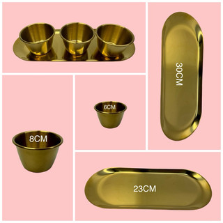 Bát Vàng Đựng Cồn , Bông Cồn Phẫu Thuật , SPA (1 Cái)