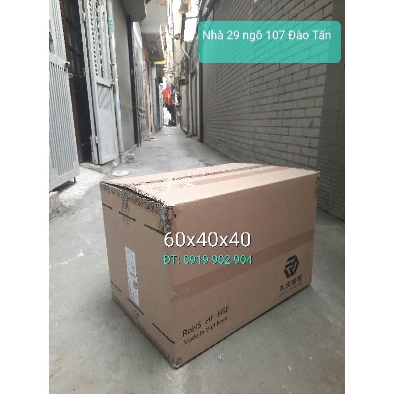 Combo 5 thùng carton cũ 5 lớp siêu cứng. KT: 60x40x40