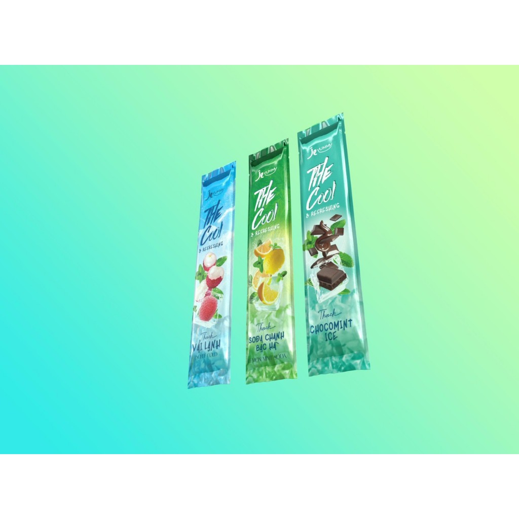 Thạch lạnh cool đủ vị trái cây + thẻ bài trong mỗi túi thạch