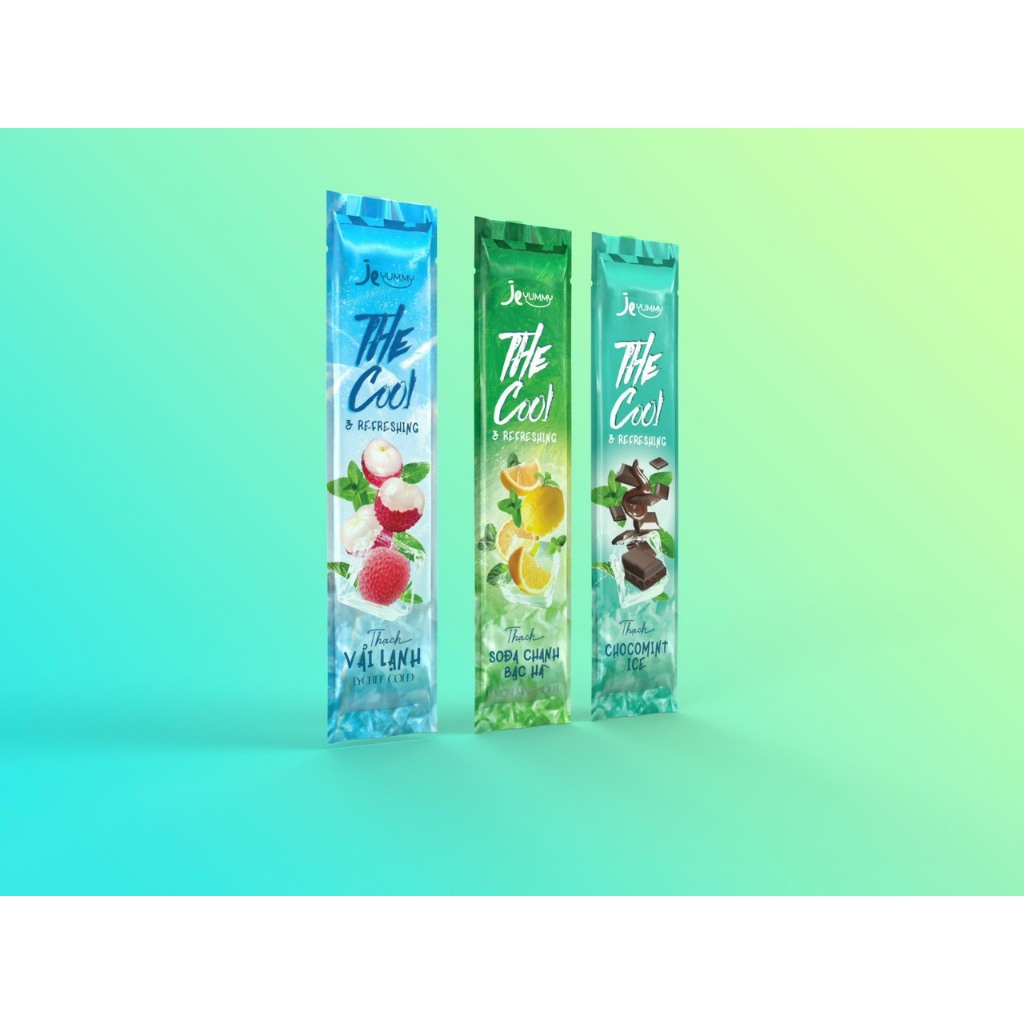Thạch lạnh cool đủ vị trái cây + thẻ bài trong mỗi túi thạch