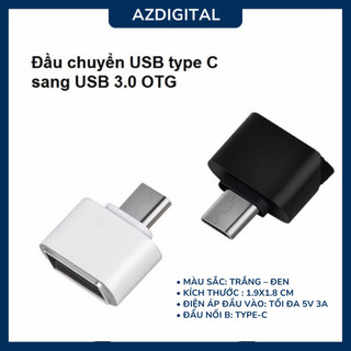 Đầu chuyển đổi Ankndo Micro USB OTG Type C sang USB cho máy tính bảng/điện thoại
