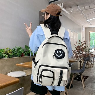  Balo đi học thời trang unisex nam nữ màu trơn basic nhiều ngăn đựng laptop size lớn 755 