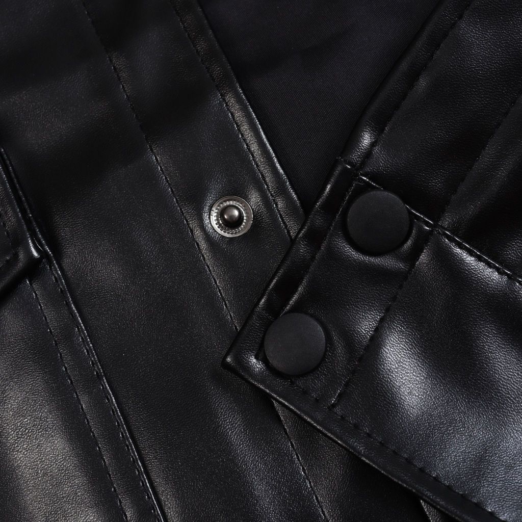 Áo khoac nam Thomas Stu chất da faux leather cao cấp chống nước chính hãng