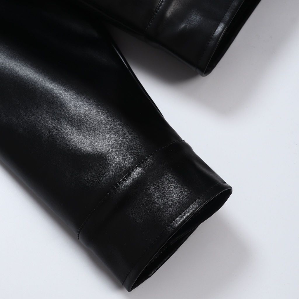 Áo khoac nam Thomas Stu chất da faux leather cao cấp chống nước chính hãng