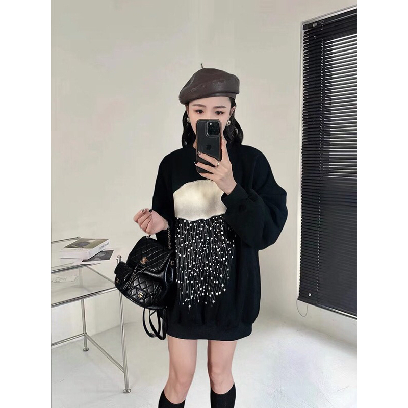 Áo swt đám mây đính đá hàng QC-Mon.Ami.hi