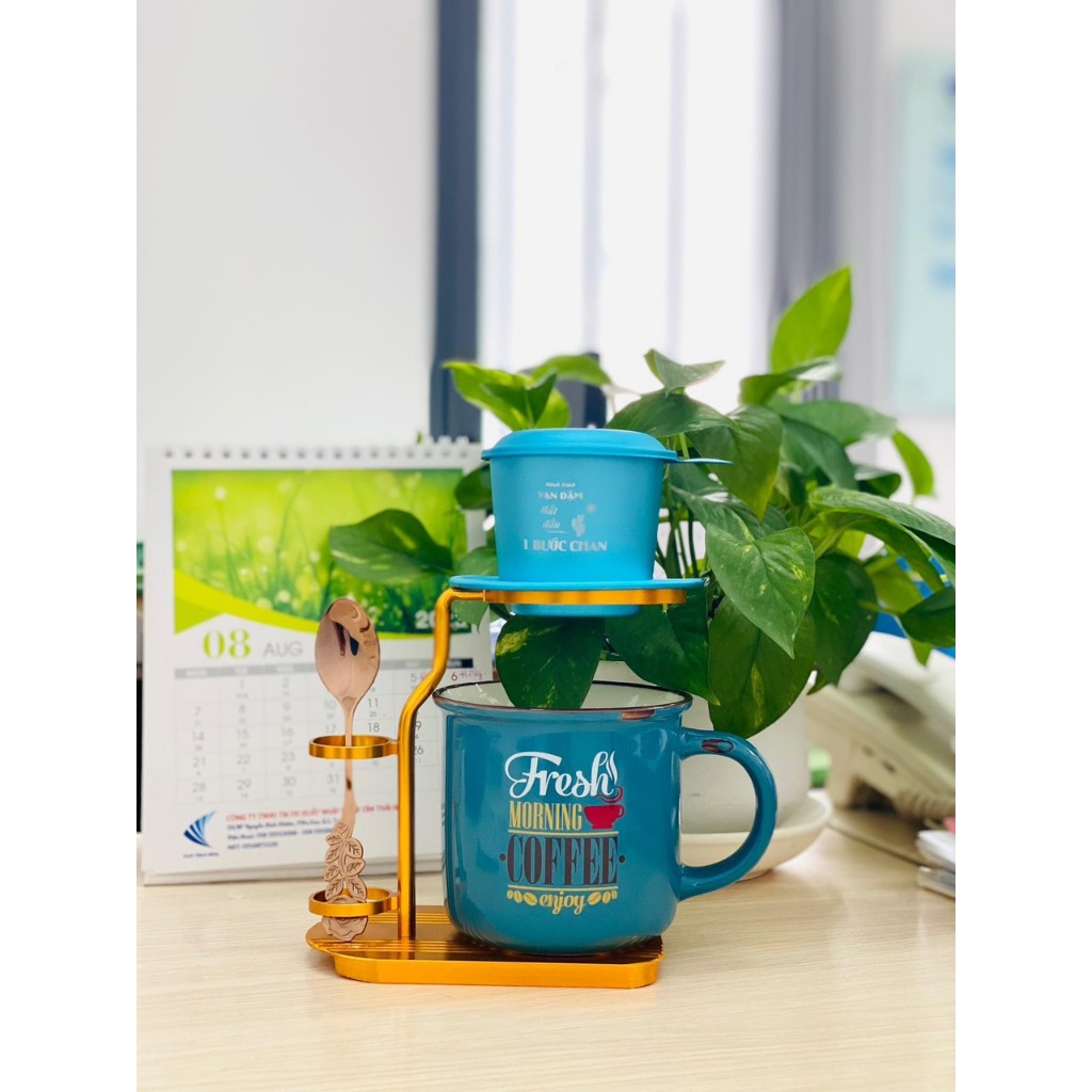Phin Pha Cà Phê Nhôm Cap Cấp , Bộ 10 Màu Phin Nhôm Anod Siêu Bền , Pha Cà Phê Cực Ngon