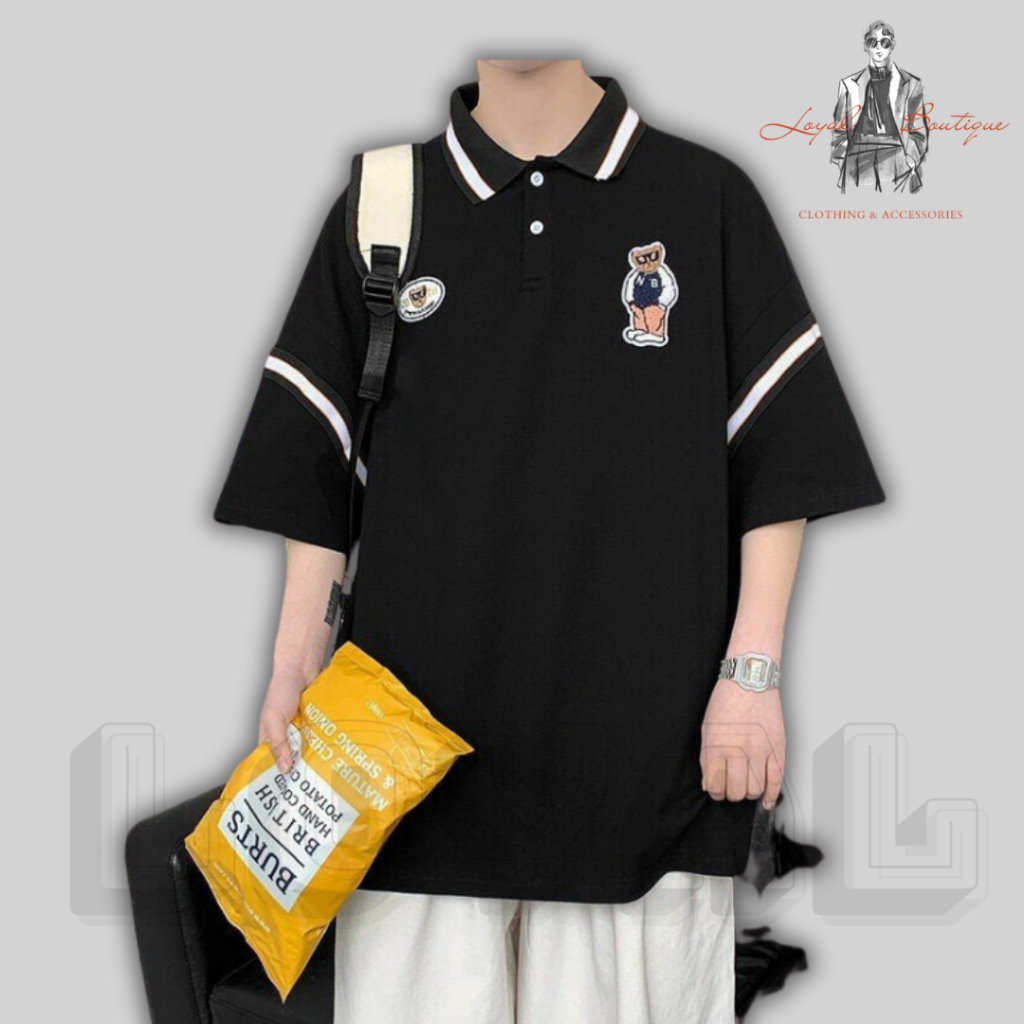 Áo phông polo nam, áo thun nam trơn có cổ phối sọc viền chất vải Cotton Cá Sấu dày dặn lên dáng cực chuẩn