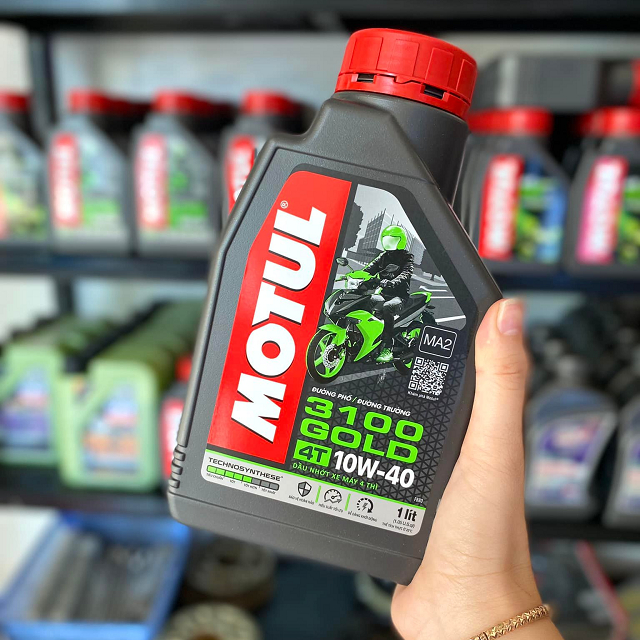 Nhớt MOTUL 3100 GOLD 10W40 dành cho xe số, tay côn