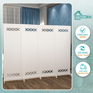 Vách ngăn bình phong kín gấp gọn như PVC dày dặn chống đổ cho phòng khách spa sang trọng NamPhong CNC [ Bán từ 2 tấm ]