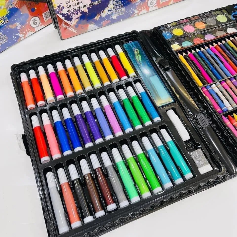 Hộp Màu 150 Chi Tiết Cho Bé Tập Tô Thoả Sức Sáng Tạo  Agohome Store