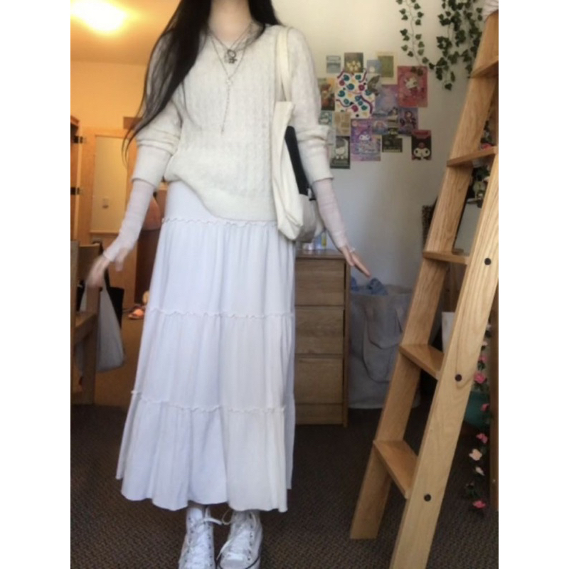 2hand chân váy thô//voan ngắn dài fairy, mori xinh