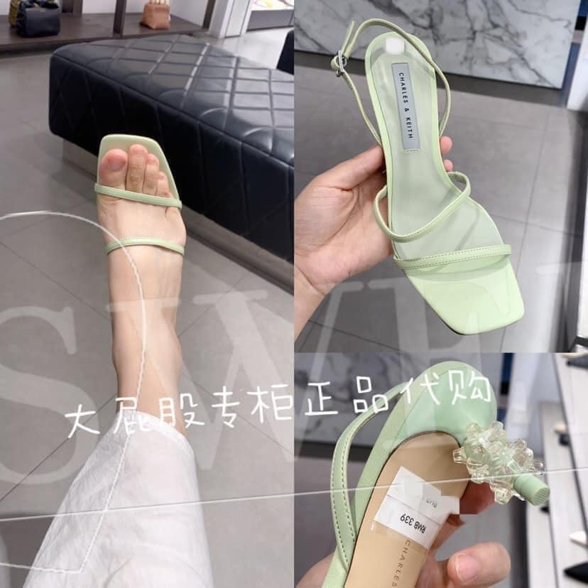 Giày cao gót CNK gót đính cườm CK1-60580204