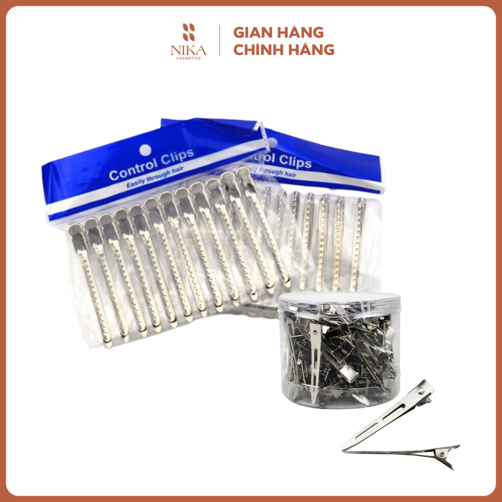 Kẹp vịt sắt Control Clips giữ nếp tóc[Nika Cosmetics]