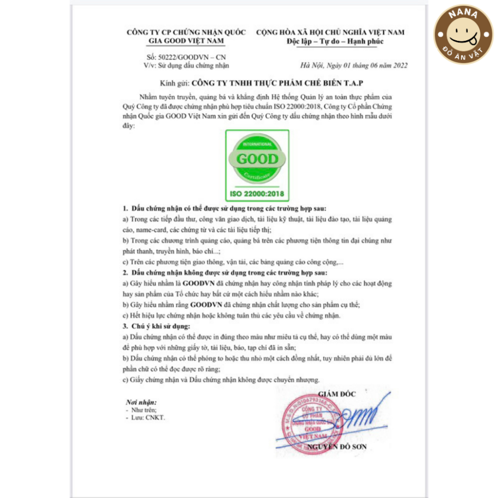 Chân Gà Truyền thống Giòn Dai Thơm Ngon Đảm Bảo An Toàn Vệ Sinh, T.A.P Food, Ăn Vặt Nana