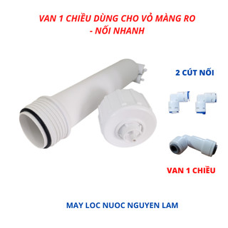 Van Một Chiều Máy Lọc Nước RO - (Loại Góc Nối Nhanh Dây 6mm)