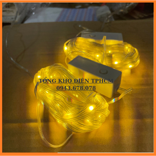 ĐÈN LED CHỚP NHÁY HẠT GẠO FAIRY LIGHT ĐOM ĐÓM KÍN NƯỚC 10 MÉT