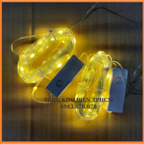 ĐÈN LED CHỚP NHÁY HẠT GẠO FAIRY LIGHT ĐOM ĐÓM KÍN NƯỚC 10 MÉT