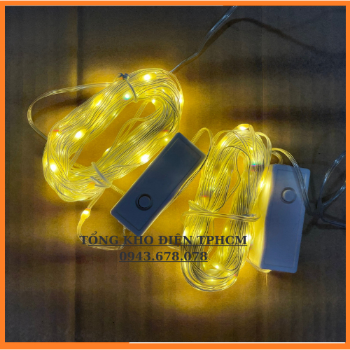 ĐÈN LED CHỚP NHÁY HẠT GẠO FAIRY LIGHT ĐOM ĐÓM KÍN NƯỚC 10 MÉT