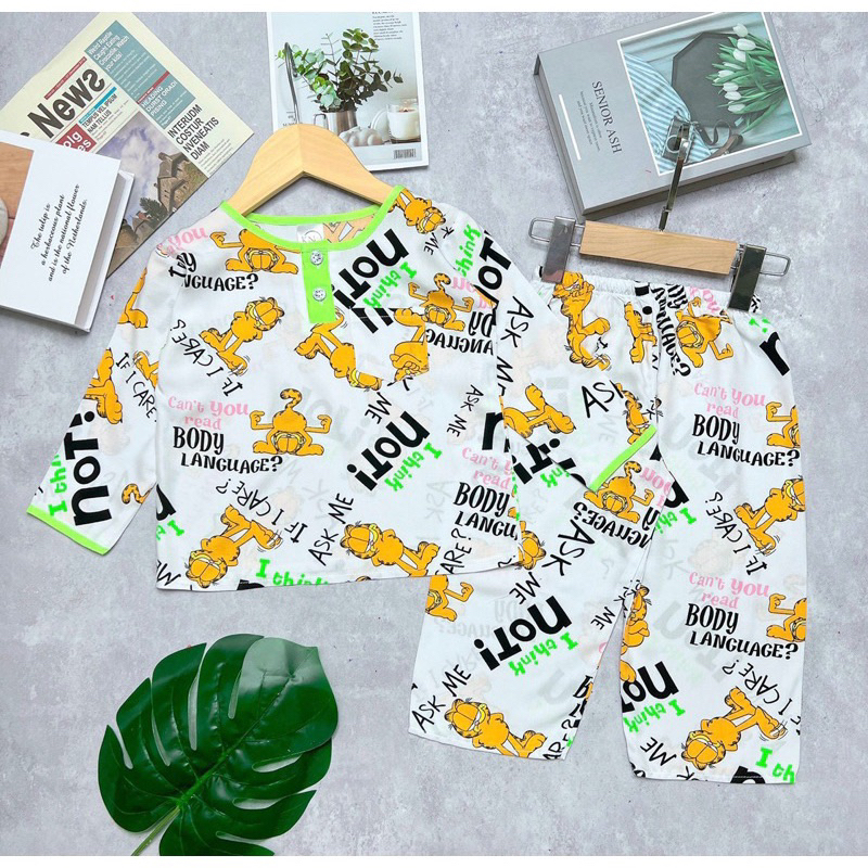 Bộ TOLE/LANH bé trai tay dài quần dài phối viền màu size 9-37kg