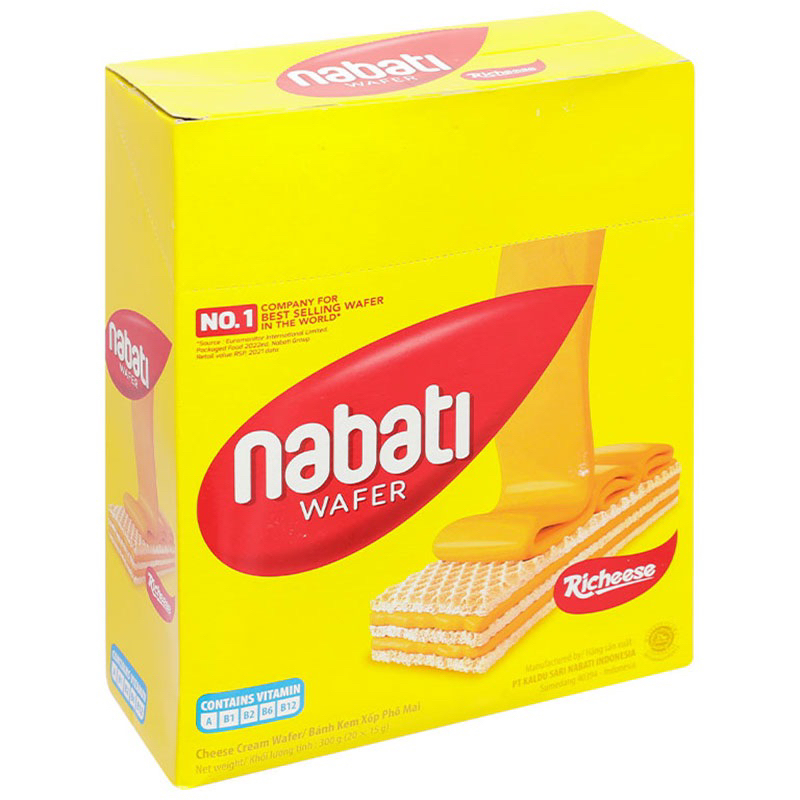 Bánh xốp NABATI hộp 300g 3 loại