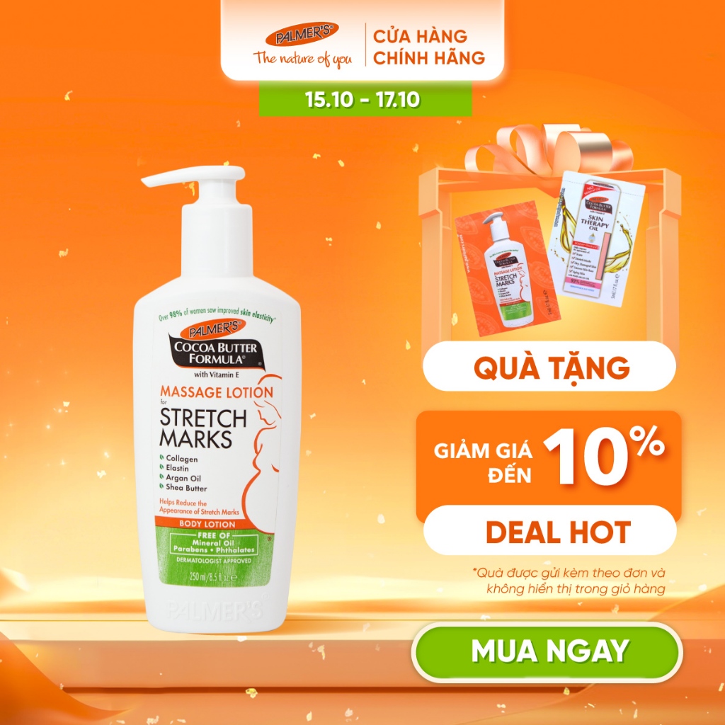 Lotion ngừa rạn da đầu thai kỳ Palmer s 250ml