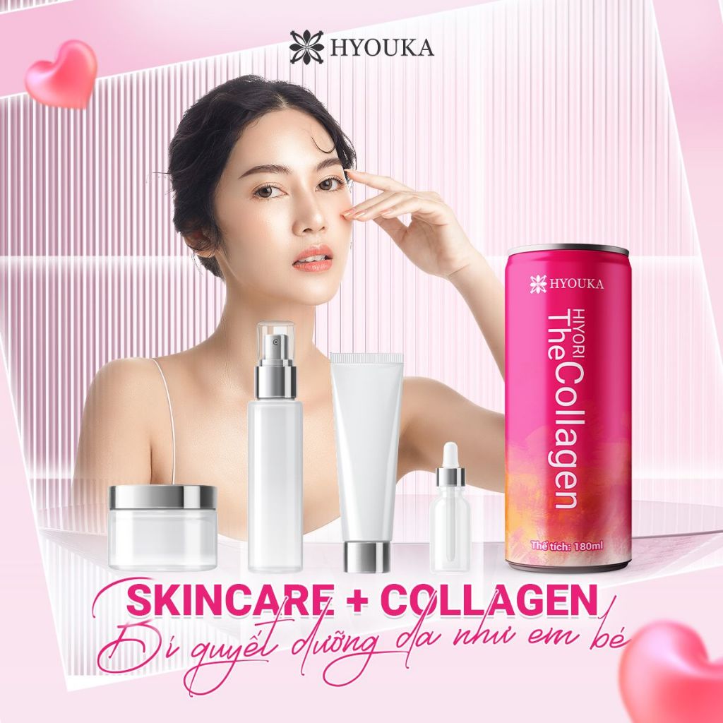 6 lon collagen hiyori - Hiyori the collagen giúp trẻ hóa làn da căng bóng da