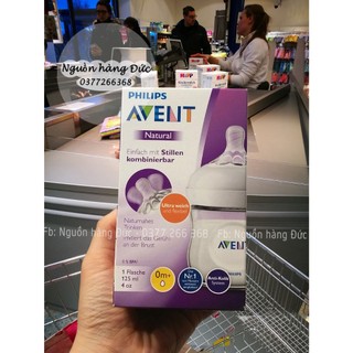 Bình sữa Avent Natural Đức 60ml - Nguồn hàng Đức