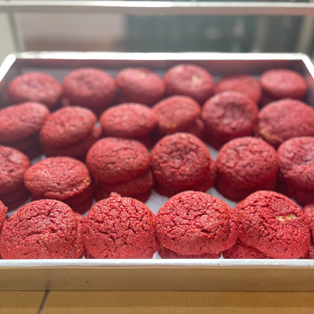 Bánh Cookies RedVelvet Nhân CreamChesse Healthy Key - Bánh Hạt Ngũ Cốc Giảm Cân