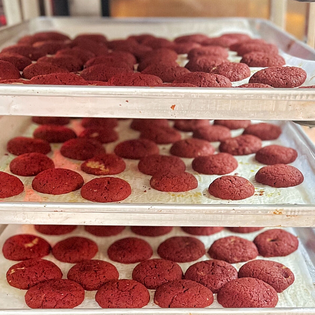 Bánh Cookies RedVelvet Nhân CreamChesse Healthy Key - Bánh Hạt Ngũ Cốc Giảm Cân