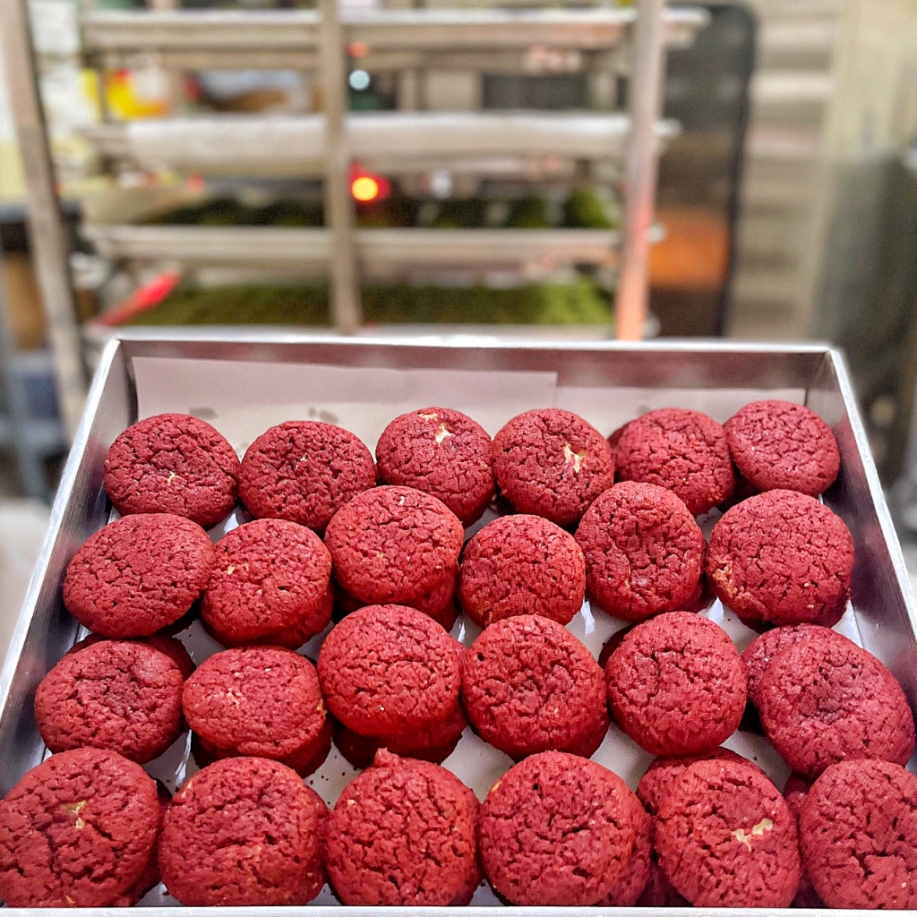 Bánh Cookies RedVelvet Nhân CreamChesse Healthy Key - Bánh Hạt Ngũ Cốc Giảm Cân