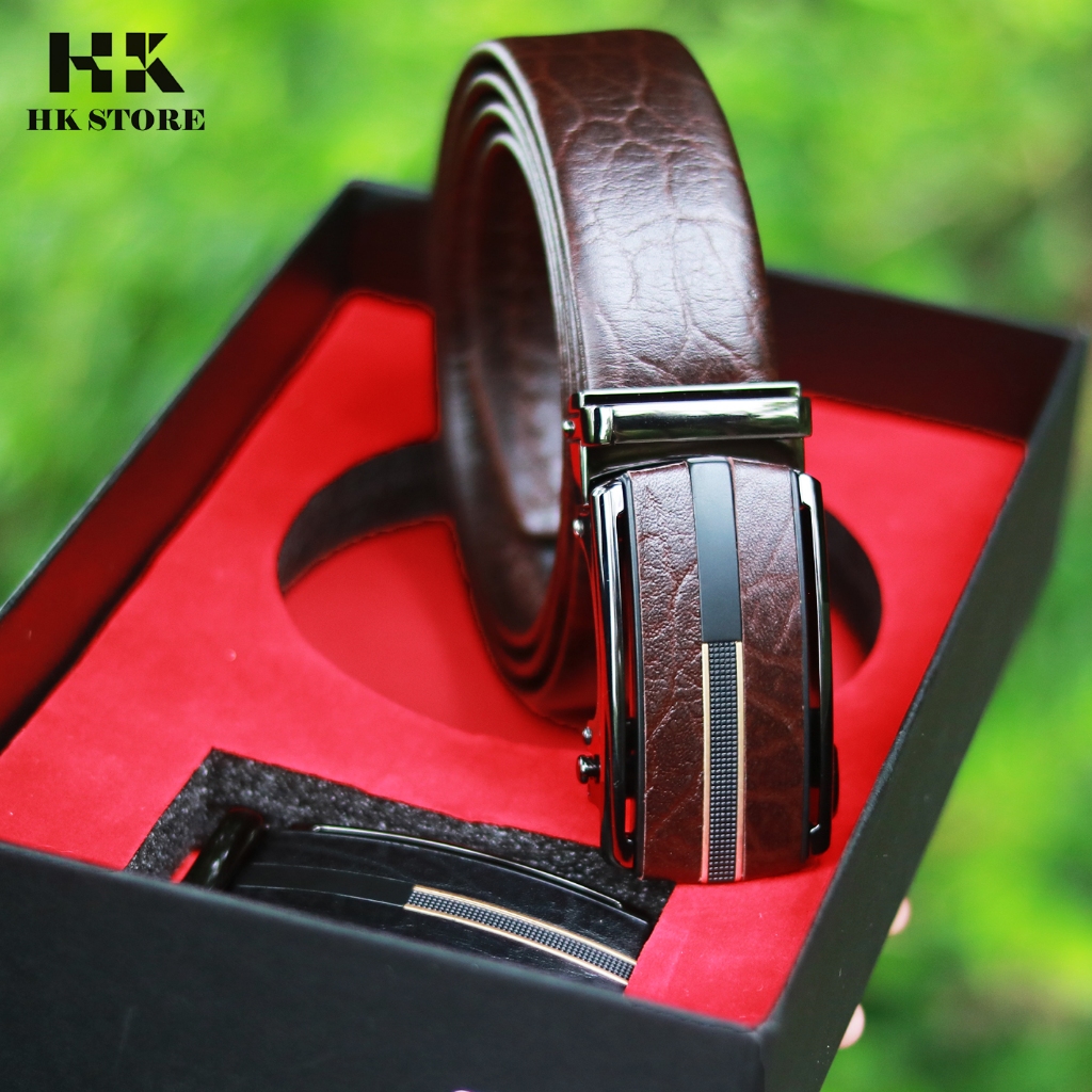 Dây lưng nam da voi hàng cao cấp, sản phẩm fullbox siêu đẹp - bảo hanh 12 tháng - kiểu dáng sang chảnh siêu đẹp