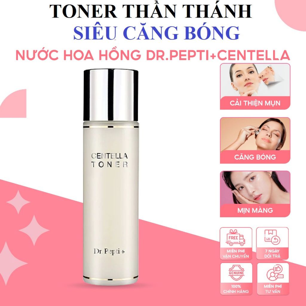 Toner Dr.Pepti Centella Toner Dưỡng Da Căng Bóng 180ml Chính Hãng Hàn Quốc