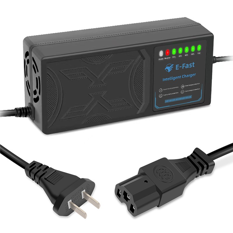 Sạc Xe Điện 48V 12Ah 20Ah 60V 72V Tự Ngắt Chống Phồng Bình-7 Đèn Báo Thông Minh