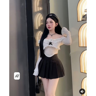 Sét ren trễ vai tiểu thư chuẩn hotgirl