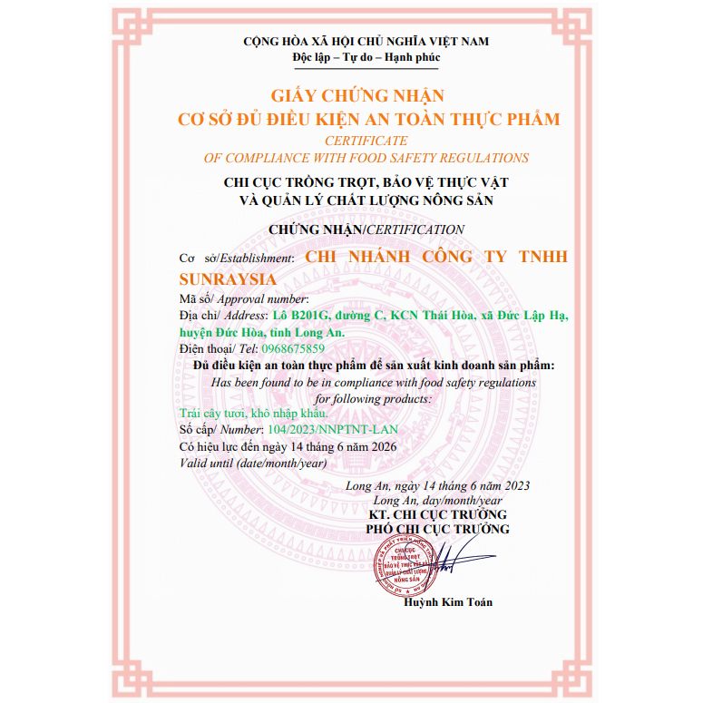 Nho khô cao cấp Úc Sunraysia Crimson nguyên cành 450g